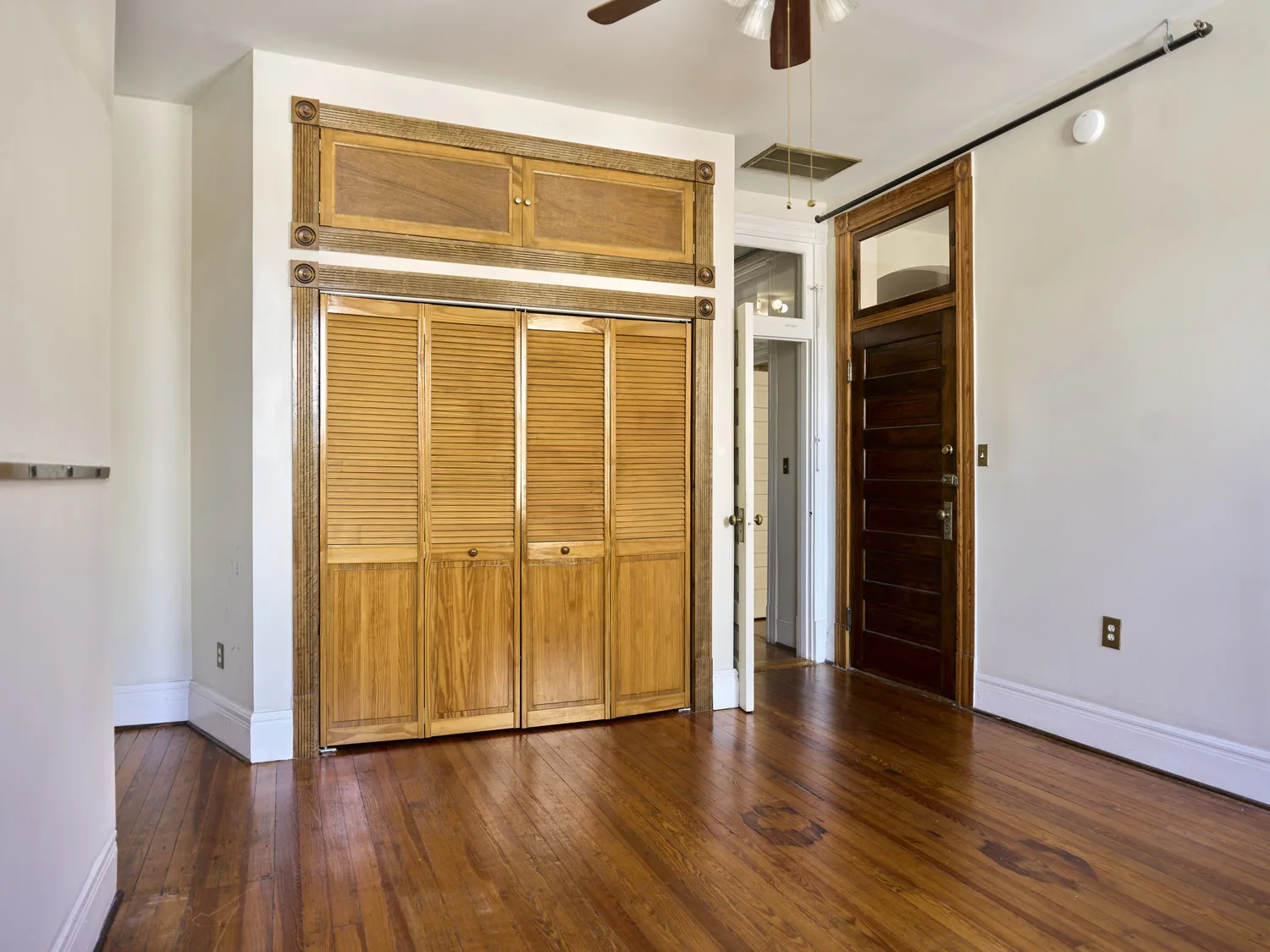Historic wood trim and closet details in a Calvert residence